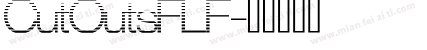 CutOutsFLF字体转换