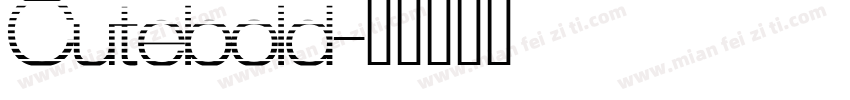 Cutebold字体转换