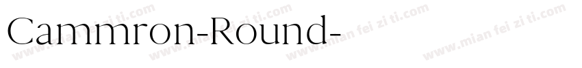 Cammron-Round字体转换