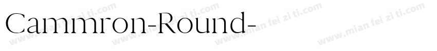 Cammron-Round字体转换