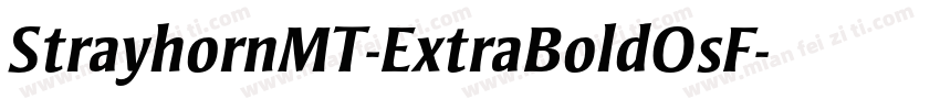 StrayhornMT-ExtraBoldOsF字体转换