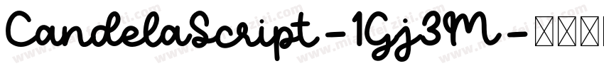CandelaScript-1Gj3M字体转换