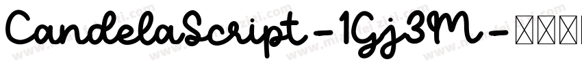 CandelaScript-1Gj3M字体转换