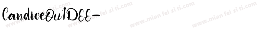 CandiceOu1DEE字体转换