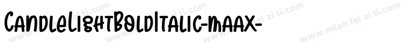 CandleLightBoldItalic-maax字体转换