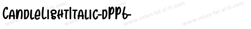 CandleLightItalic-dPP6字体转换