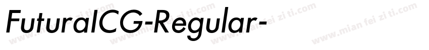FuturaICG-Regular字体转换