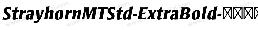 StrayhornMTStd-ExtraBold字体转换