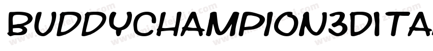 BuddyChampion3DItalic-rM67字体转换