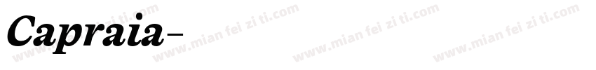 Capraia字体转换