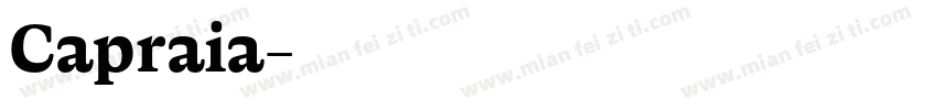 Capraia字体转换