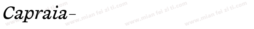 Capraia字体转换