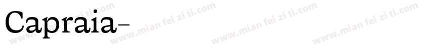 Capraia字体转换