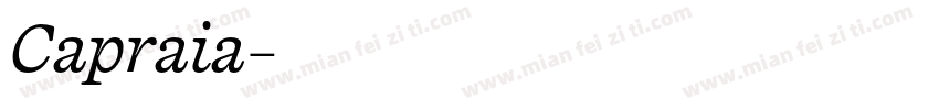 Capraia字体转换