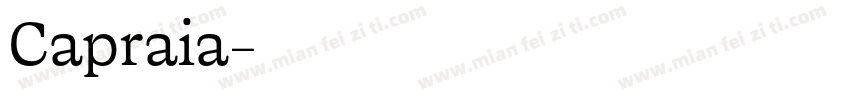 Capraia字体转换