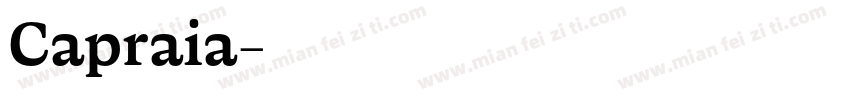 Capraia字体转换