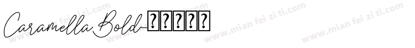CaramellaBold字体转换
