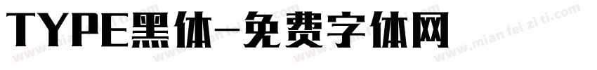 TYPE黑体字体转换