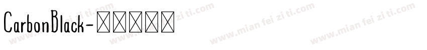 CarbonBlack字体转换