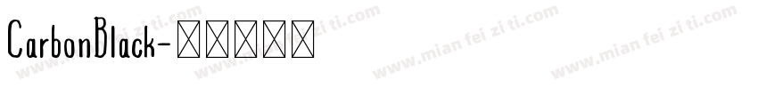 CarbonBlack字体转换