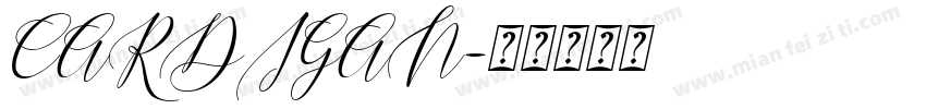 CARDIGAN字体转换