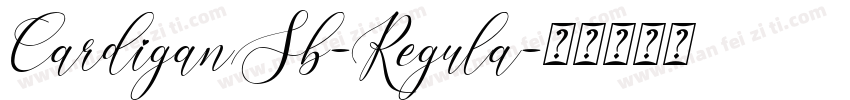CardiganSb-Regula字体转换