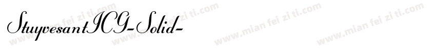 StuyvesantICG-Solid字体转换