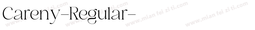 Careny-Regular字体转换