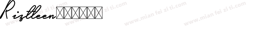 Riztteen字体转换