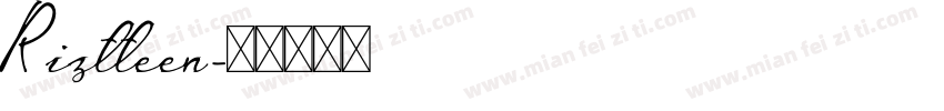 Riztteen字体转换