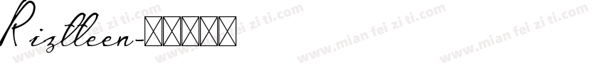Riztteen字体转换