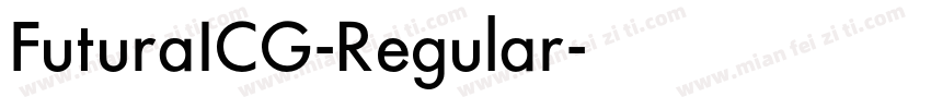 FuturaICG-Regular字体转换