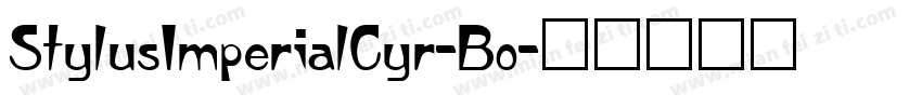 StylusImperialCyr-Bo字体转换