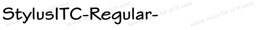 StylusITC-Regular字体转换
