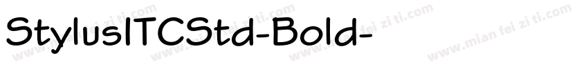StylusITCStd-Bold字体转换