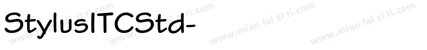 StylusITCStd字体转换