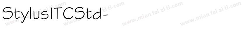 StylusITCStd字体转换