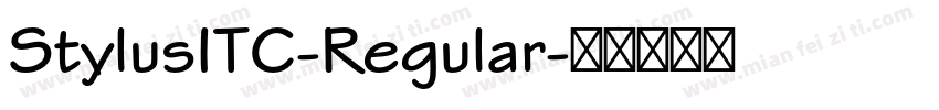 StylusITC-Regular字体转换