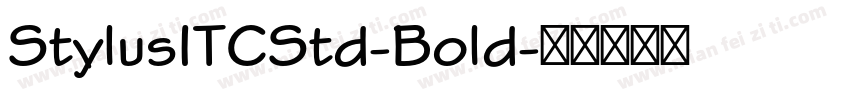 StylusITCStd-Bold字体转换