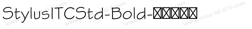 StylusITCStd-Bold字体转换
