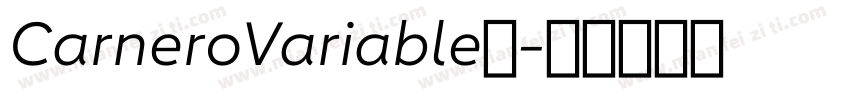 CarneroVariable◆字体转换