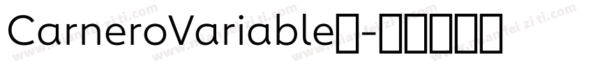 CarneroVariable◆字体转换