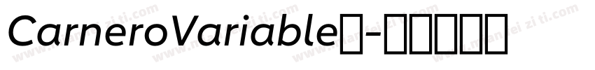 CarneroVariable◆字体转换