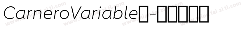CarneroVariable◆字体转换