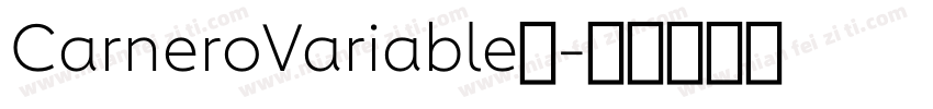 CarneroVariable◆字体转换