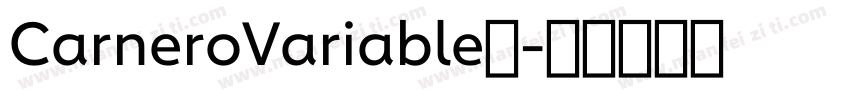 CarneroVariable◆字体转换