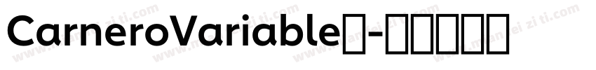 CarneroVariable◆字体转换