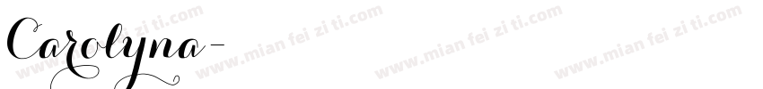 Carolyna字体转换