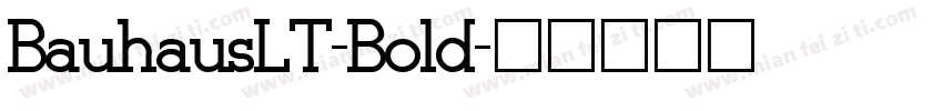 BauhausLT-Bold字体转换