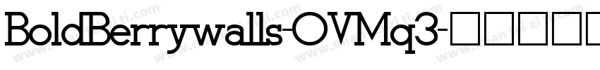 BoldBerrywalls-OVMq3字体转换